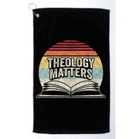 Retro Vintage Theology Matters Reformed Christian Golf Towel