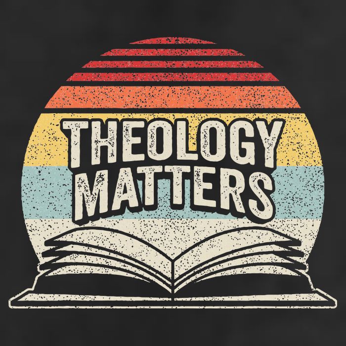 Retro Vintage Theology Matters Reformed Christian Golf Towel