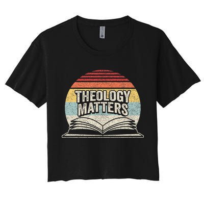 Retro Vintage Theology Matters Reformed Christian Crop Top