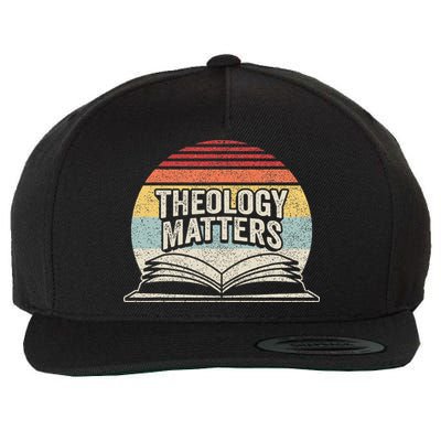 Retro Vintage Theology Matters Reformed Christian Wool Snapback Cap