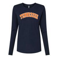 Retro Vintage Tennessee State Souvenir Gift Of Oklahoma Womens Cotton Relaxed Long Sleeve T-Shirt