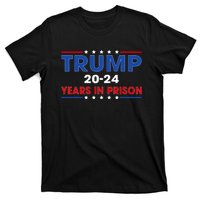 Retro Vintage Trump 2024 Years In Prison Funny Anti Trump T-Shirt