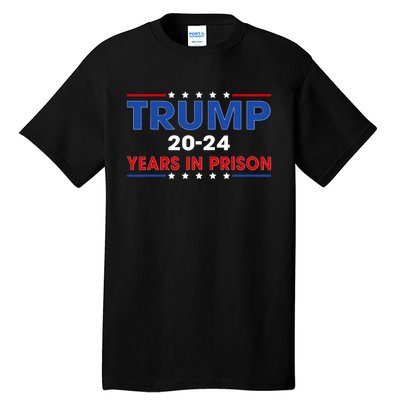 Retro Vintage Trump 2024 Years In Prison Funny Anti Trump Tall T-Shirt