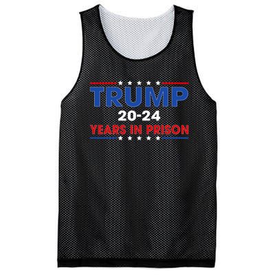 Retro Vintage Trump 2024 Years In Prison Funny Anti Trump Mesh Reversible Basketball Jersey Tank