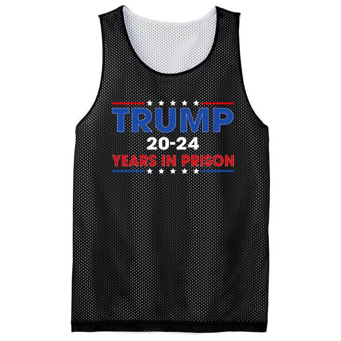 Retro Vintage Trump 2024 Years In Prison Funny Anti Trump Mesh Reversible Basketball Jersey Tank