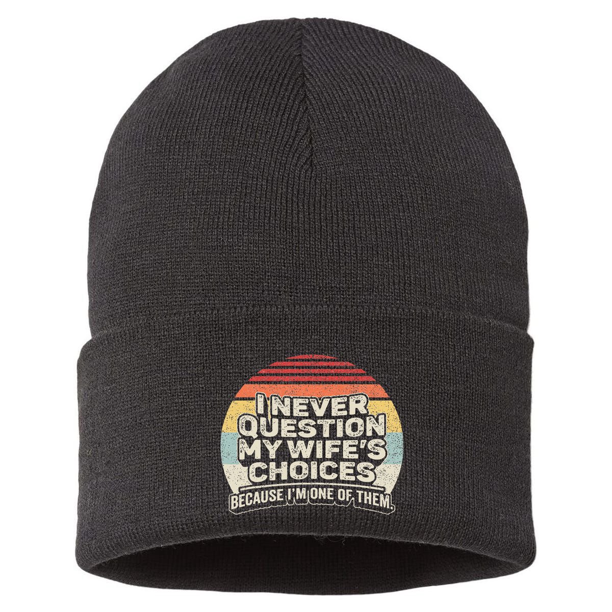 Retro Vintage Theology Matters Reformed Christian Sustainable Knit Beanie