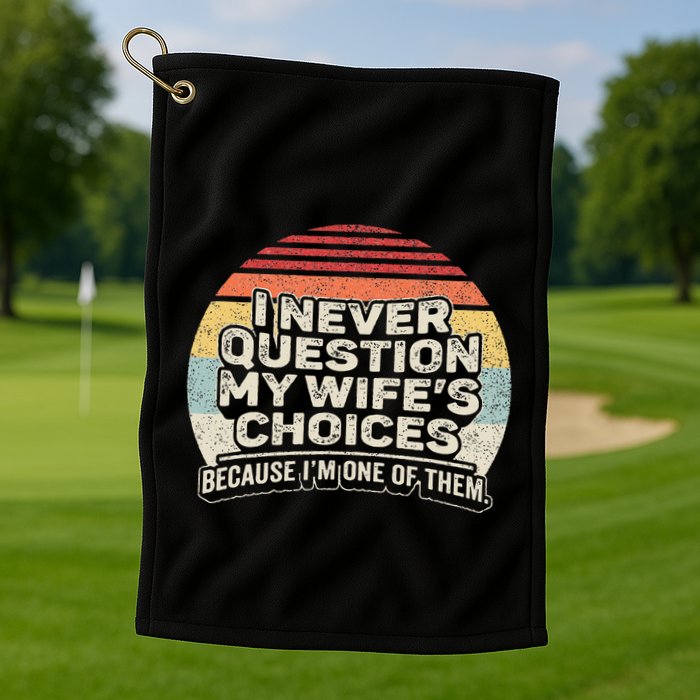 Retro Vintage Theology Matters Reformed Christian Golf Towel