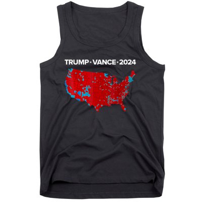 Retro Vintage Trump Vance 2024 Electoral Map Tank Top