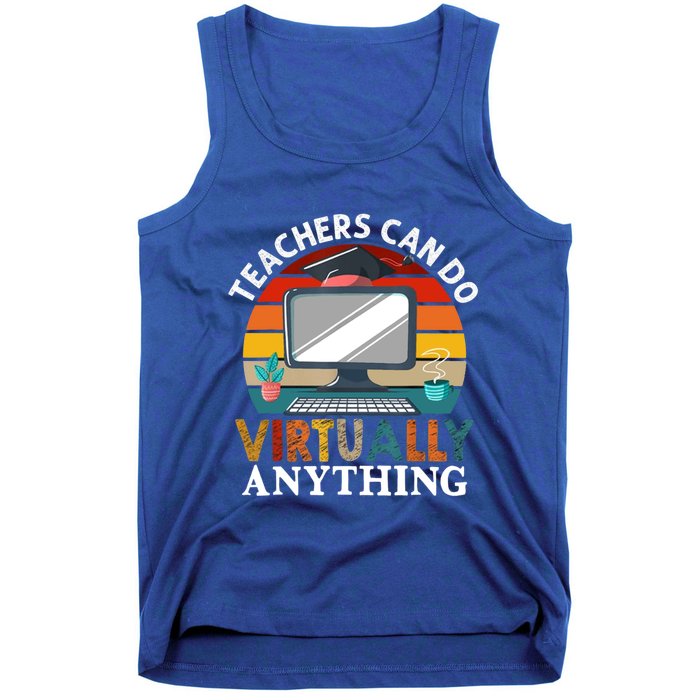 Retro Vintage Teachers Can Do Virtually Anything Cool Gift Tank Top