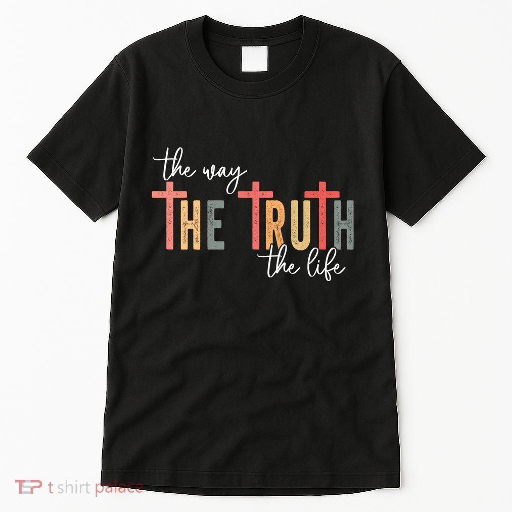 Retro Vintage The Way The Truth The Life Bible Verse Christ Tall T-Shirt