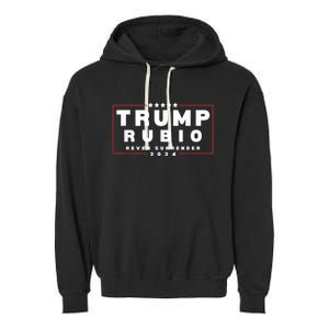 Rubio Vp Trump Vice President Rubio Trump 2024 Garment-Dyed Fleece Hoodie