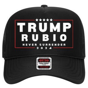 Rubio Vp Trump Vice President Rubio Trump 2024 High Crown Mesh Back Trucker Hat