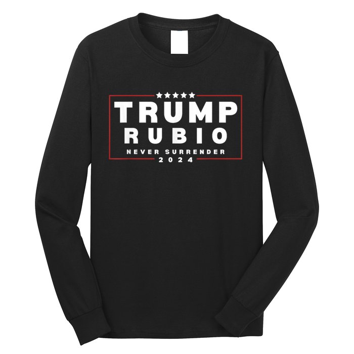 Rubio Vp Trump Vice President Rubio Trump 2024 Long Sleeve Shirt