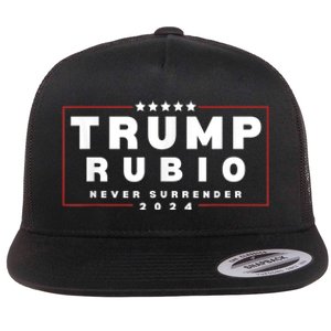 Rubio Vp Trump Vice President Rubio Trump 2024 Flat Bill Trucker Hat