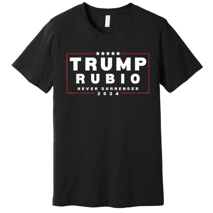 Rubio Vp Trump Vice President Rubio Trump 2024 Premium T-Shirt