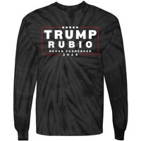 Rubio Vp Trump Vice President Rubio Trump 2024 Tie-Dye Long Sleeve Shirt