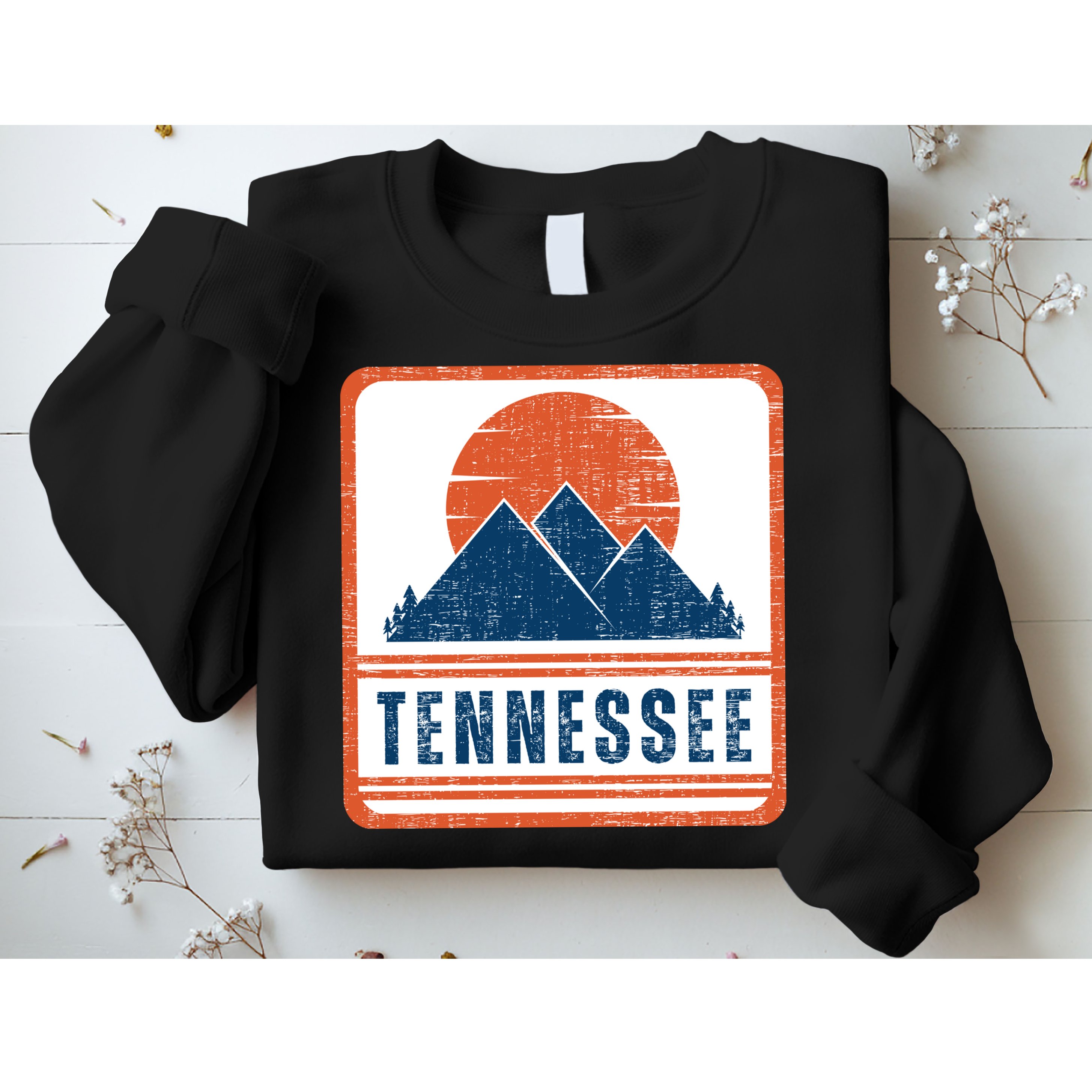 Retro Vintage Tennessee USA Mountain Gift For Men Sweatshirt