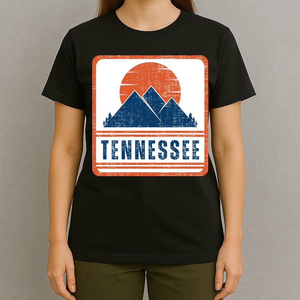Retro Vintage Tennessee USA Mountain Gift For Men T-Shirt