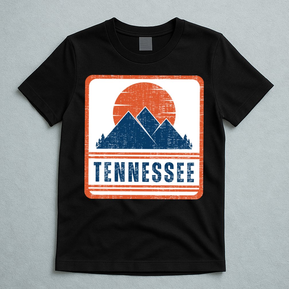 Retro Vintage Tennessee USA Mountain Gift For Men T-Shirt