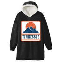 Retro Vintage Tennessee USA Mountain Gift For Men Hooded Wearable Blanket