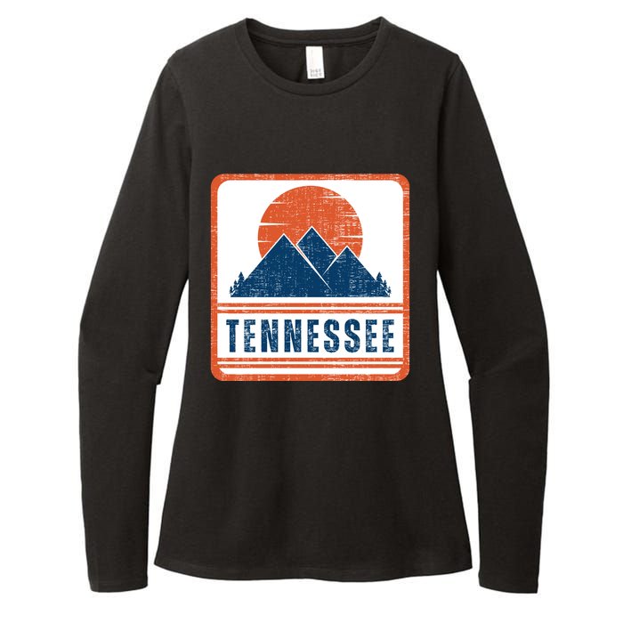 Retro Vintage Tennessee USA Mountain Gift For Men Womens CVC Long Sleeve Shirt