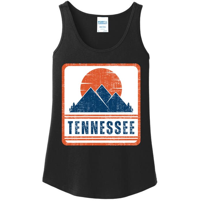 Retro Vintage Tennessee USA Mountain Gift For Men Ladies Essential Tank