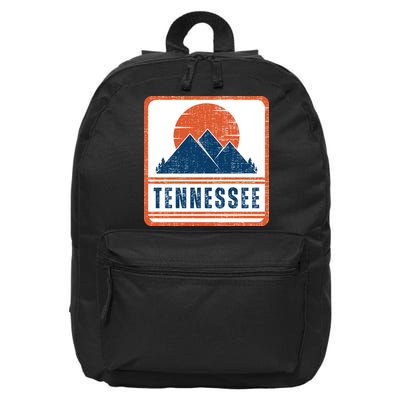 Retro Vintage Tennessee USA Mountain Gift For Men 16 in Basic Backpack