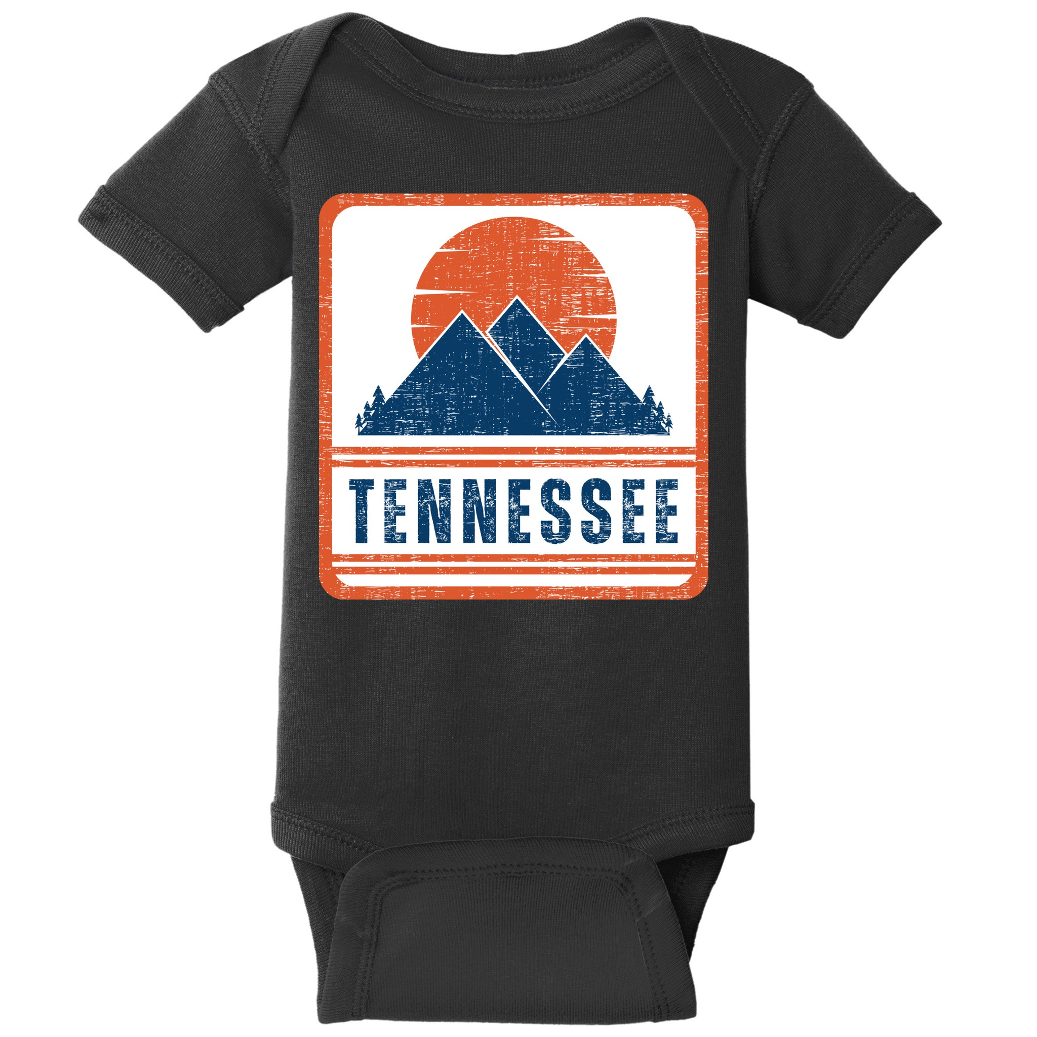 Retro Vintage Tennessee USA Mountain Gift For Men Baby Bodysuit