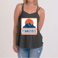 Retro Vintage Tennessee USA Mountain Gift For Men Women's Strappy Tank