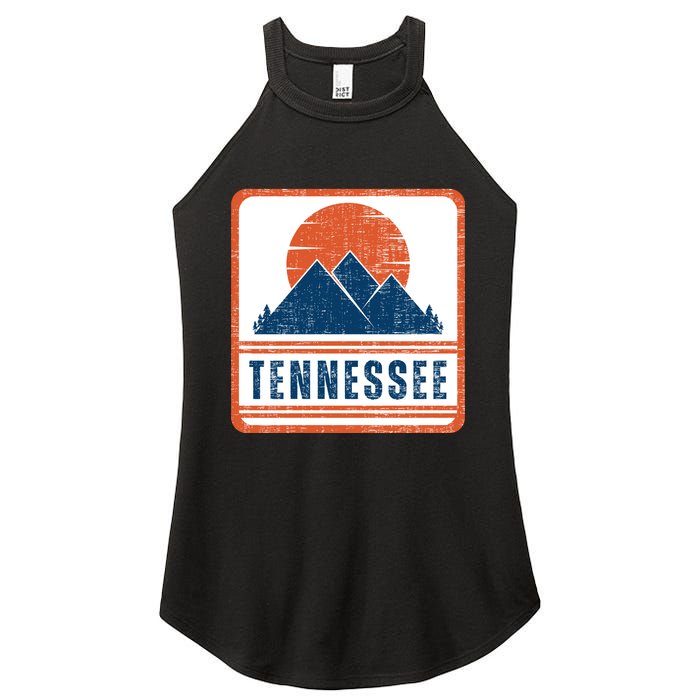 Retro Vintage Tennessee USA Mountain Gift For Men Women's Perfect Tri Rocker Tank