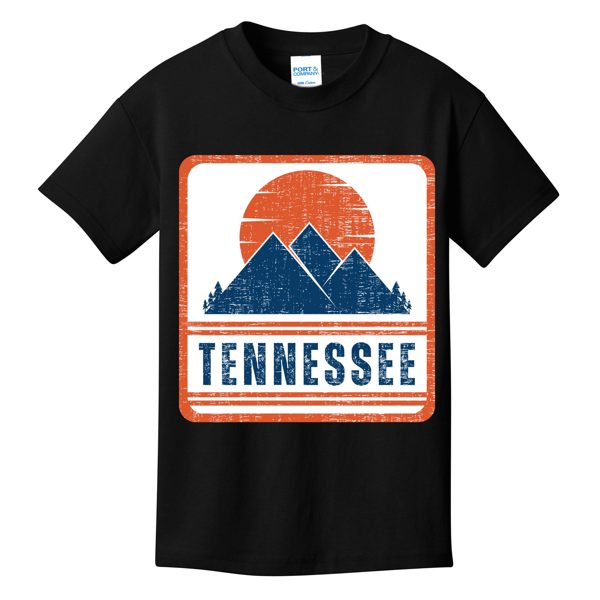 Retro Vintage Tennessee USA Mountain Gift For Men Kids T-Shirt