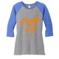 Retro Vintage Tennessee Orange Women's Tri-Blend 3/4-Sleeve Raglan Shirt