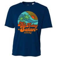 Retro Vintage Tropical Not Today Satan Not Today Cooling Performance Crew T-Shirt