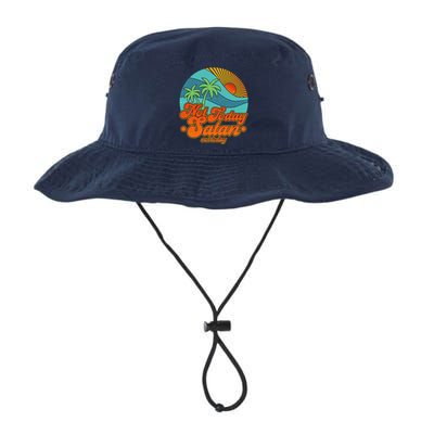 Retro Vintage Tropical Not Today Satan Not Today Bucket Hat