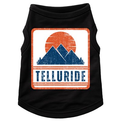 Retro Vintage Telluride Colorado USA Mountain Gift For Men Doggie Tank