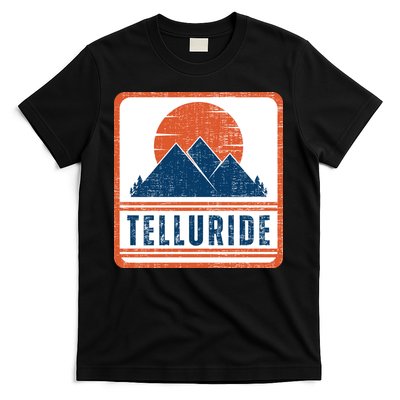 Retro Vintage Telluride Colorado USA Mountain Gift For Men T-Shirt