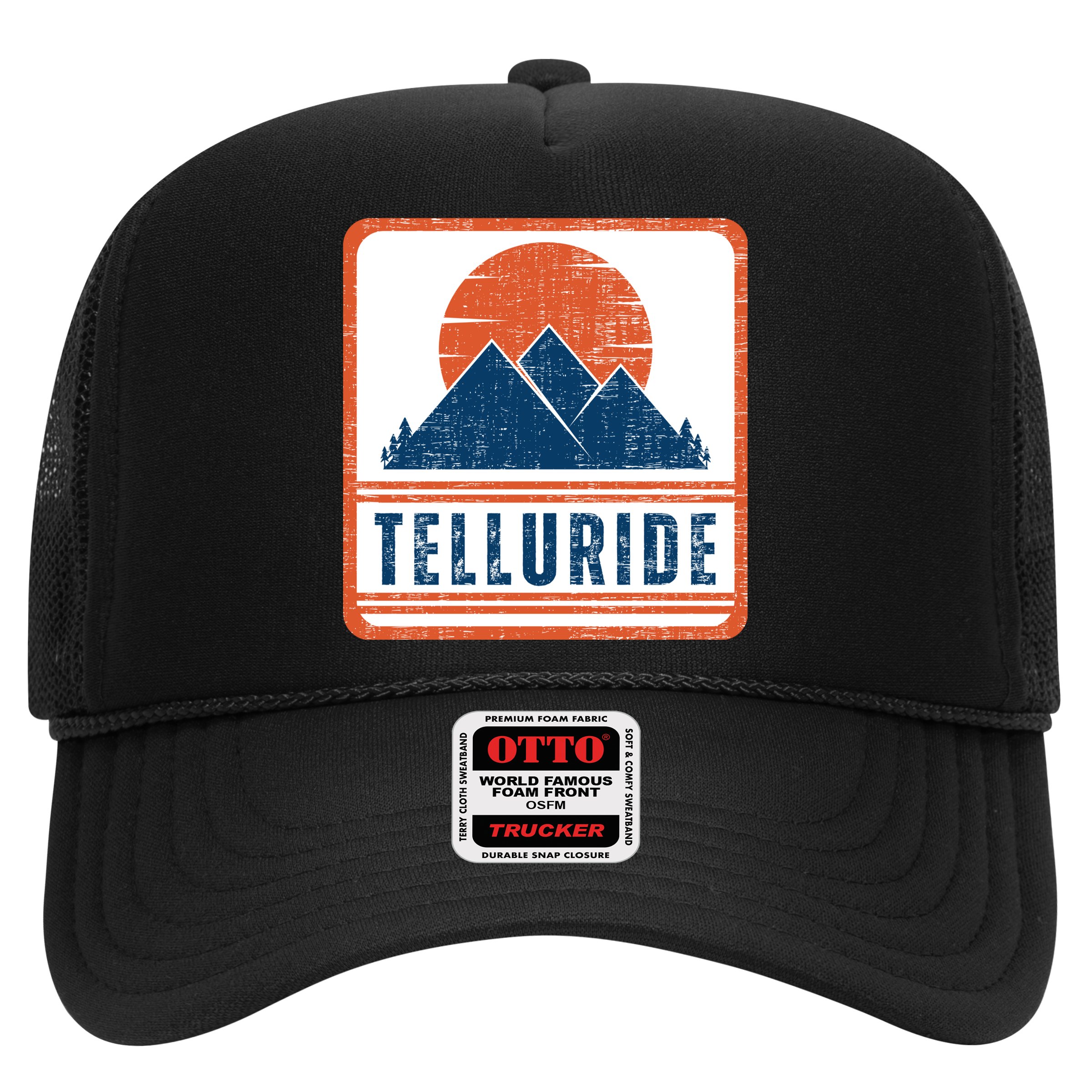 Retro Vintage Telluride Colorado USA Mountain Gift For Men Hat