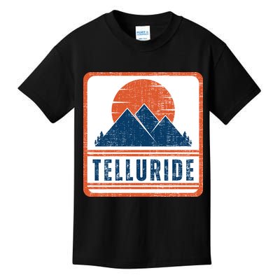 Retro Vintage Telluride Colorado USA Mountain Gift For Men Kids T-Shirt