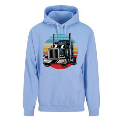 Retro Vintage Trucker Big Rig Semigifttrailer Truck Driver Gift Great Gift Unisex Surf Hoodie