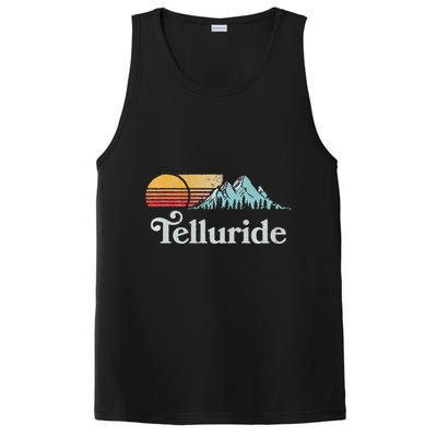 Retro Vibe Telluride Colorado Vintage Style Sun PosiCharge Competitor Tank