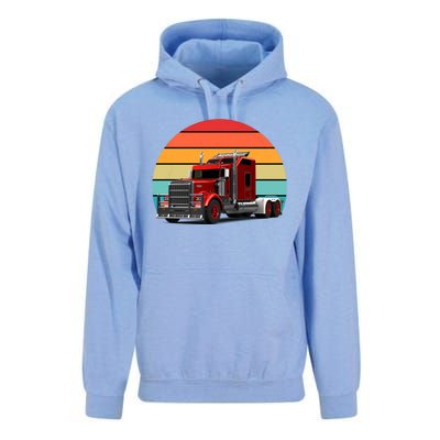 Retro Vintage Trucker Big Rig Semigreat Gifttrailer Truck Driver Gift Cool Gift Unisex Surf Hoodie