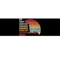 Retro Vintage Theater Geek Musical Life Eat Sleep Theatre Bumper Sticker