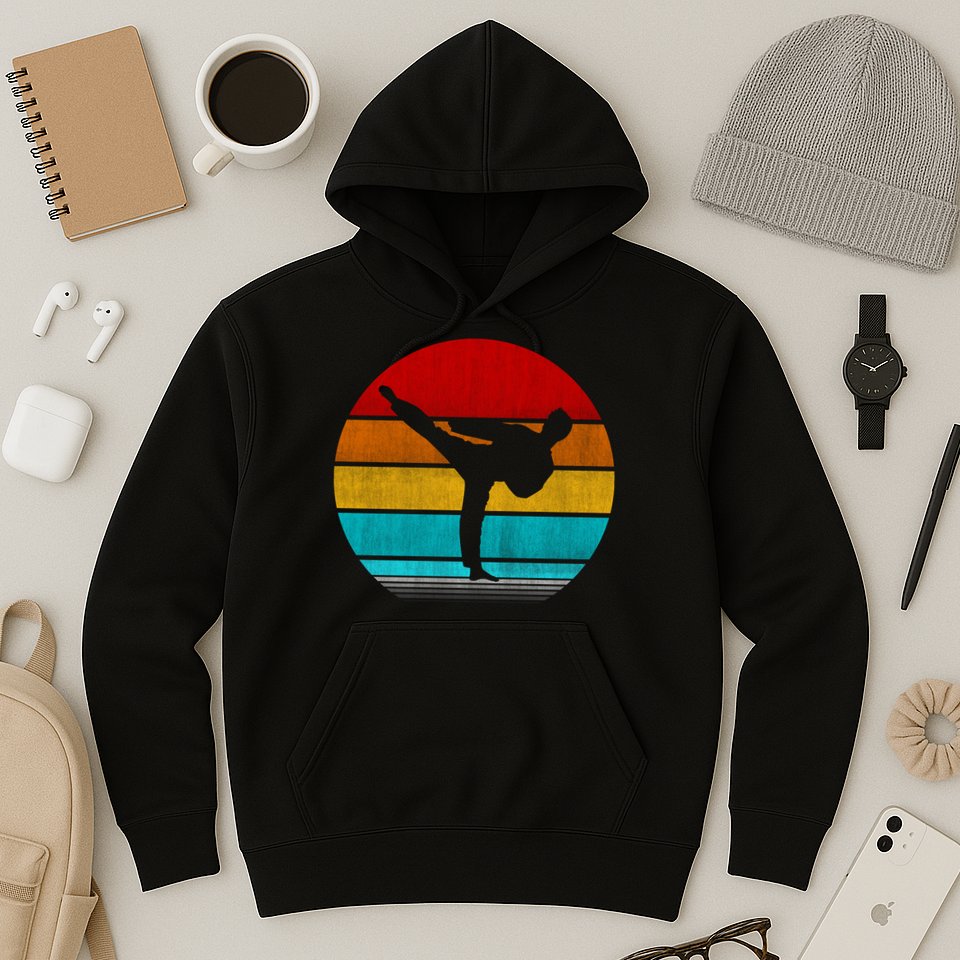 Retro Vintage Taekwondo Hoodie