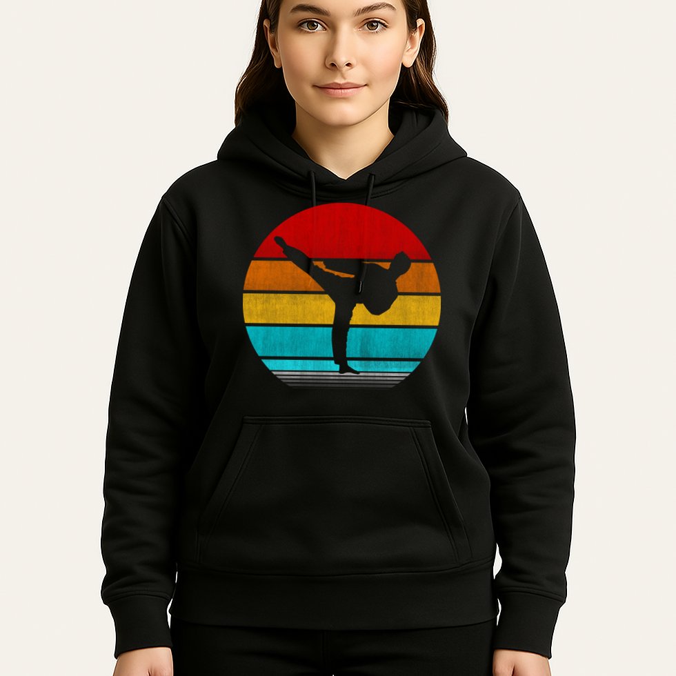 Retro Vintage Taekwondo Hoodie