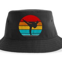 Retro Vintage Taekwondo Sustainable Bucket Hat