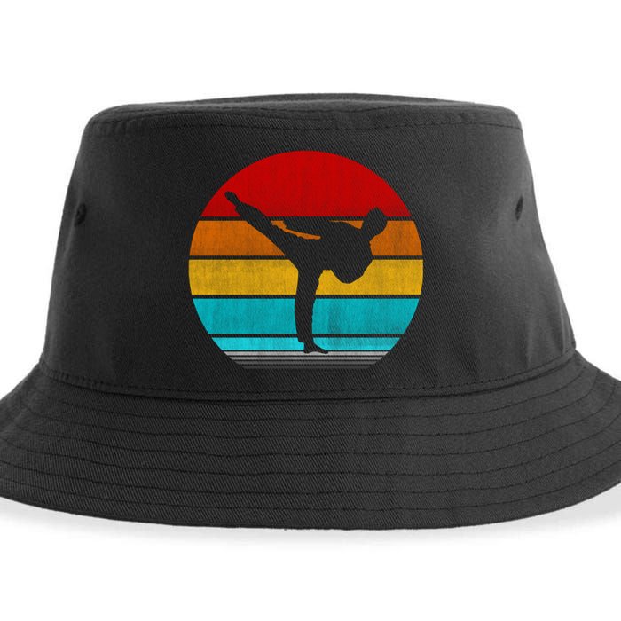 Retro Vintage Taekwondo Sustainable Bucket Hat