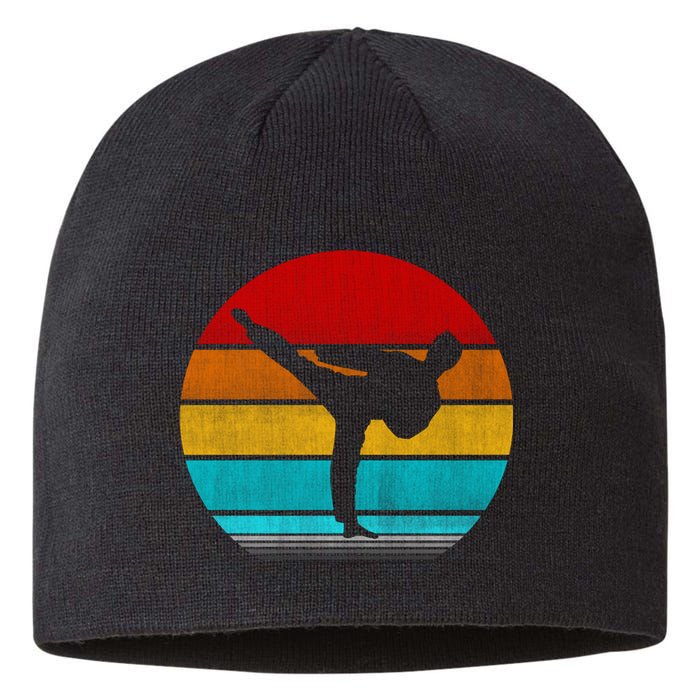 Retro Vintage Taekwondo Sustainable Beanie