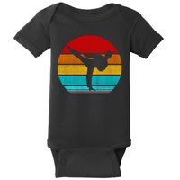 Retro Vintage Taekwondo Baby Bodysuit