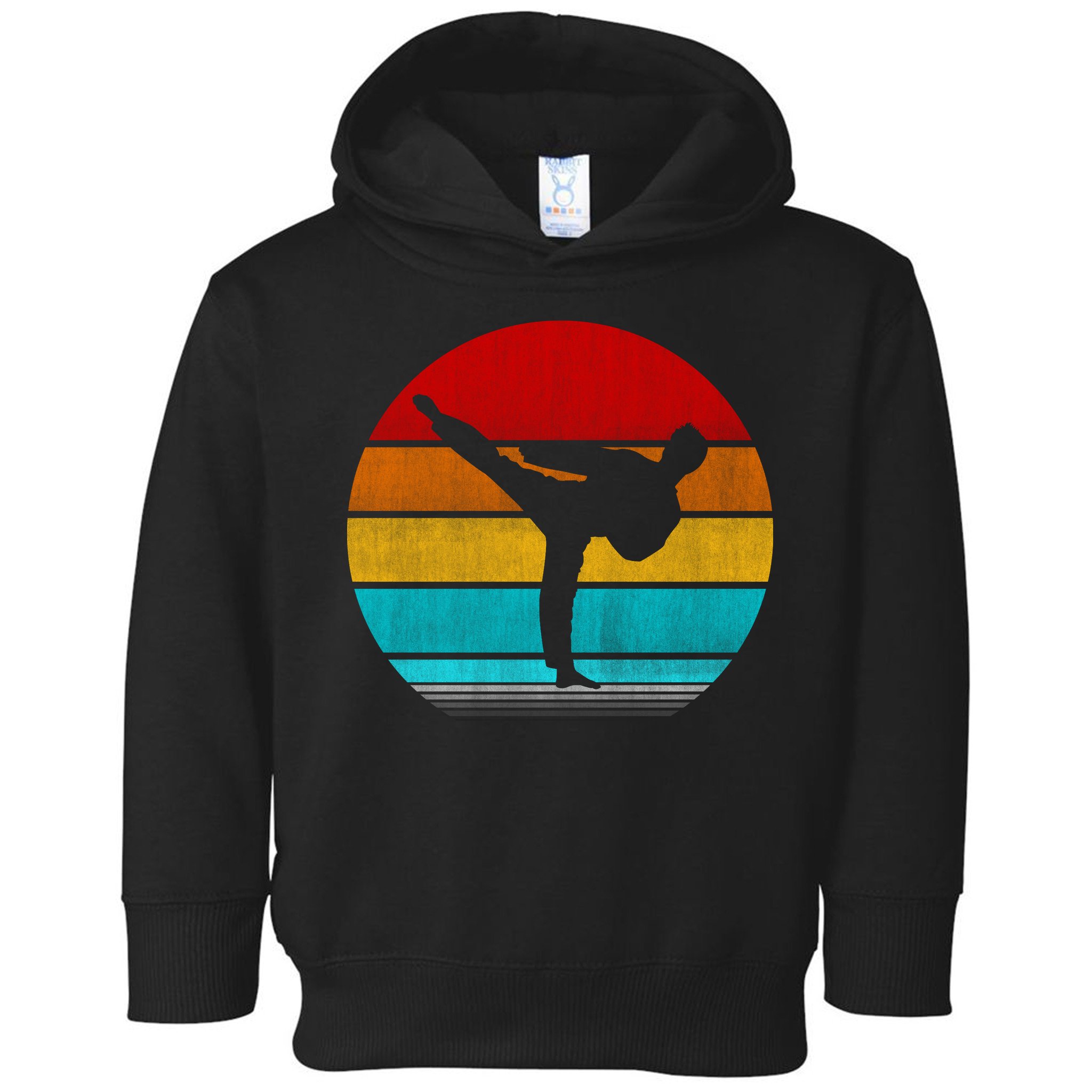 Retro Vintage Taekwondo Toddler Hoodie
