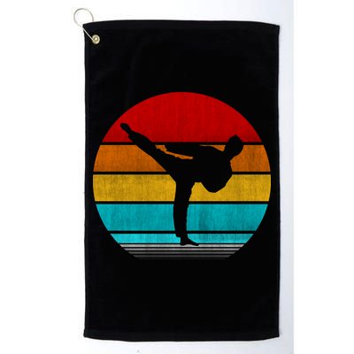 Retro Vintage Taekwondo Golf Towel